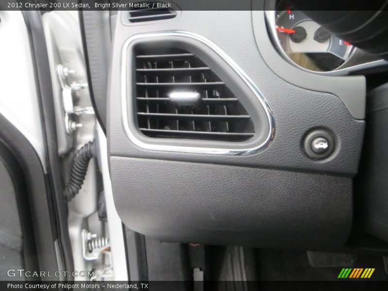 Bright Silver Metallic / Black 2012 Chrysler 200 LX Sedan