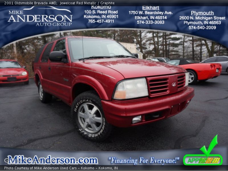 Jewelcoat Red Metallic / Graphite 2001 Oldsmobile Bravada AWD