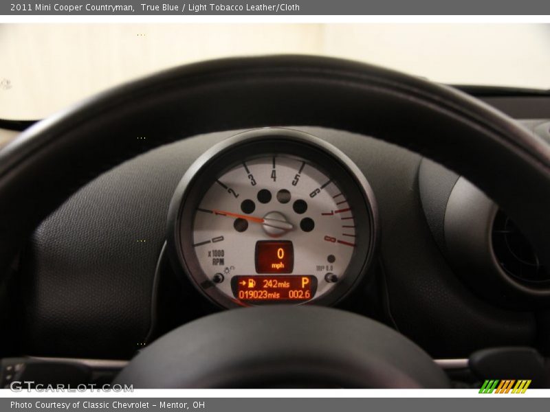 True Blue / Light Tobacco Leather/Cloth 2011 Mini Cooper Countryman