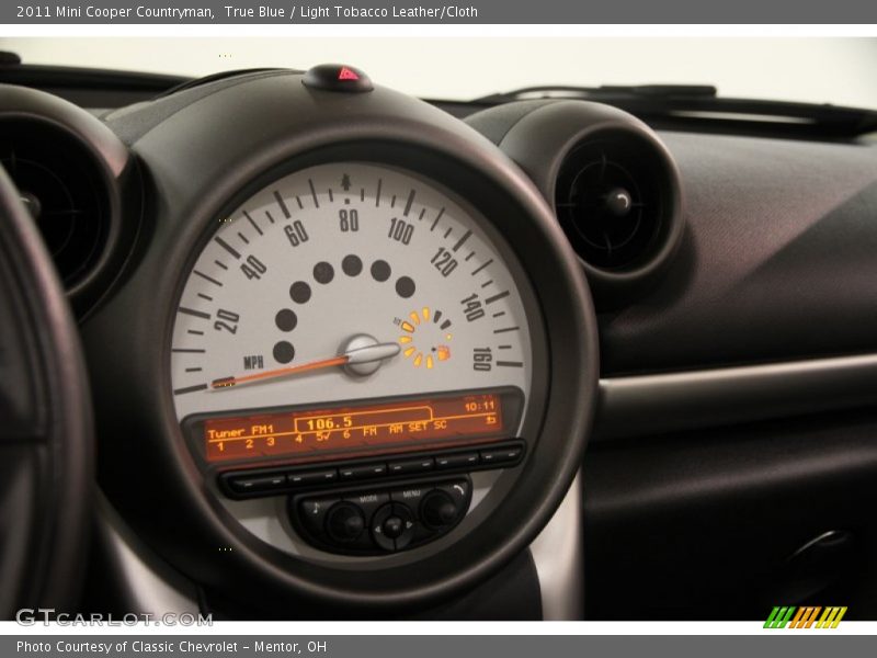 True Blue / Light Tobacco Leather/Cloth 2011 Mini Cooper Countryman