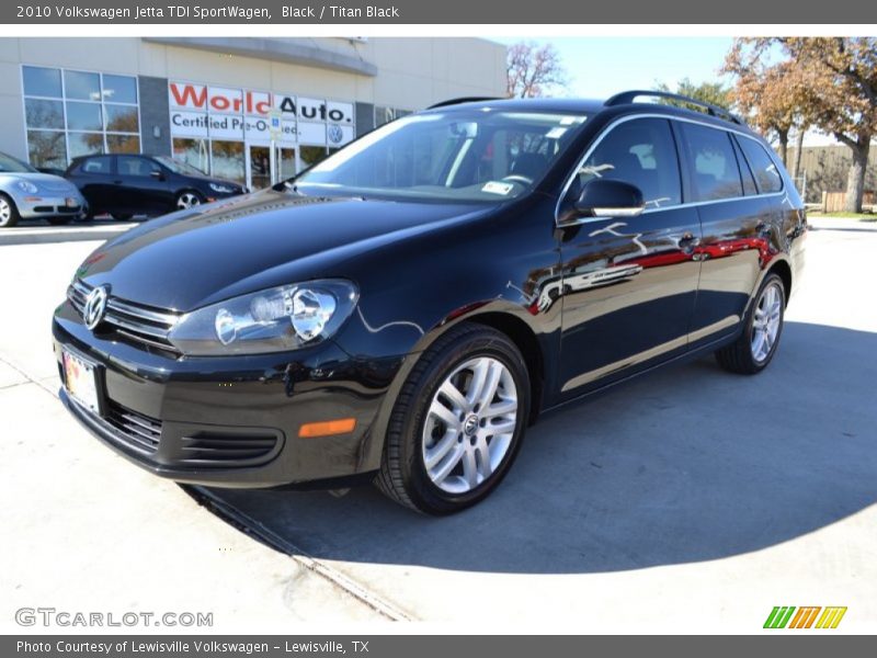 Black / Titan Black 2010 Volkswagen Jetta TDI SportWagen