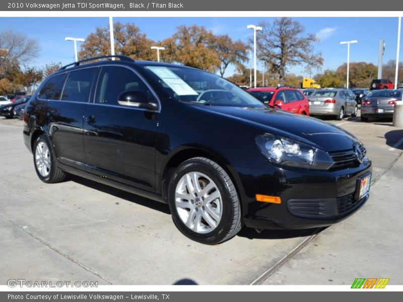 Black / Titan Black 2010 Volkswagen Jetta TDI SportWagen