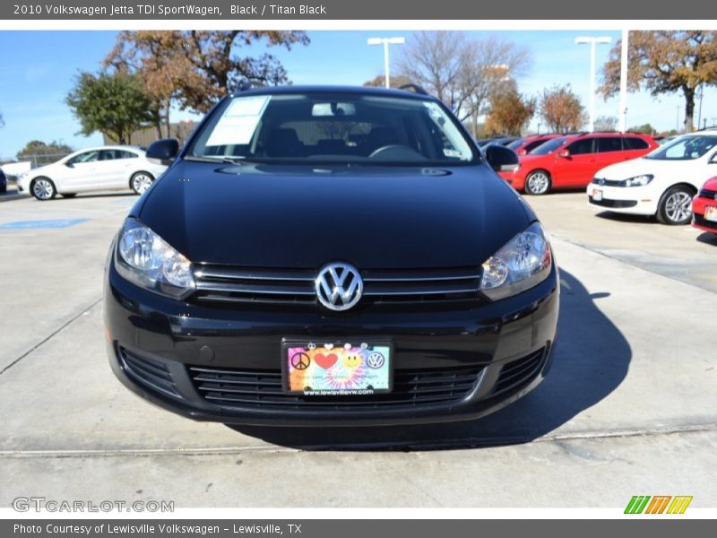Black / Titan Black 2010 Volkswagen Jetta TDI SportWagen