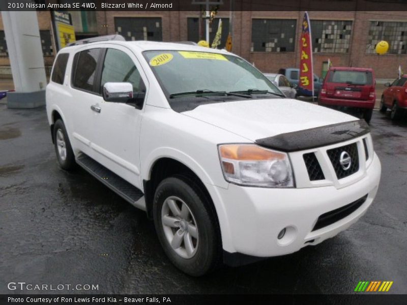 Blizzard White / Almond 2010 Nissan Armada SE 4WD