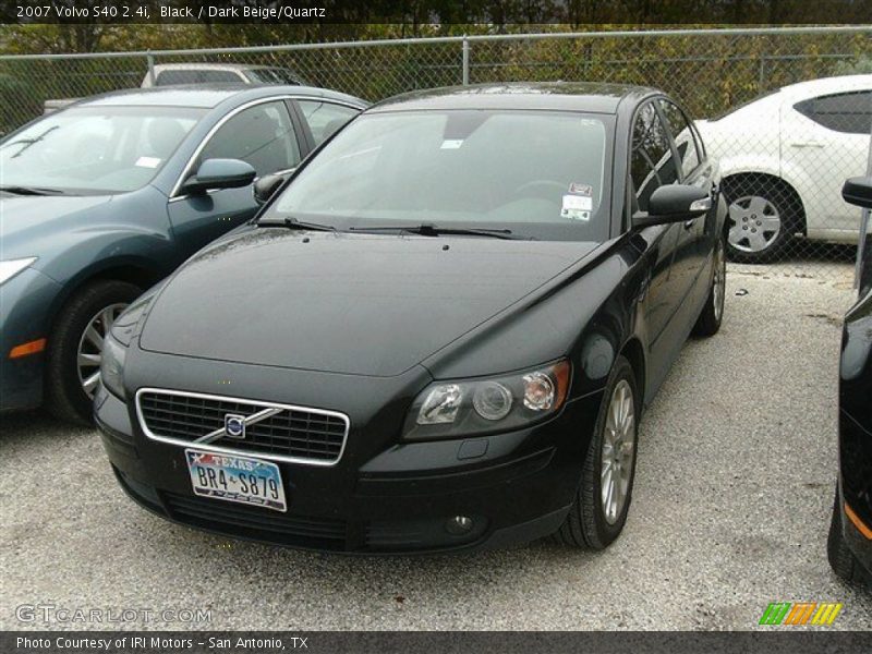 Black / Dark Beige/Quartz 2007 Volvo S40 2.4i