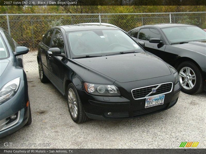 Black / Dark Beige/Quartz 2007 Volvo S40 2.4i
