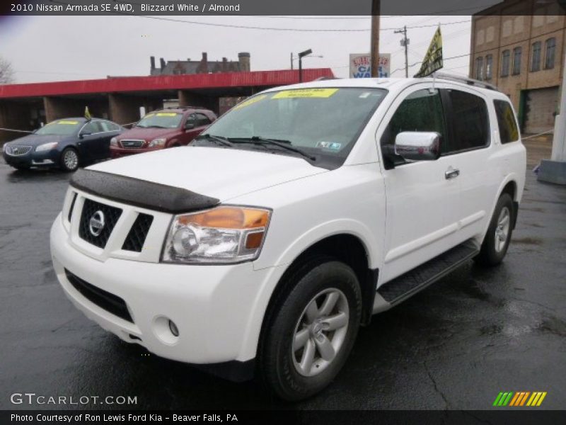Blizzard White / Almond 2010 Nissan Armada SE 4WD