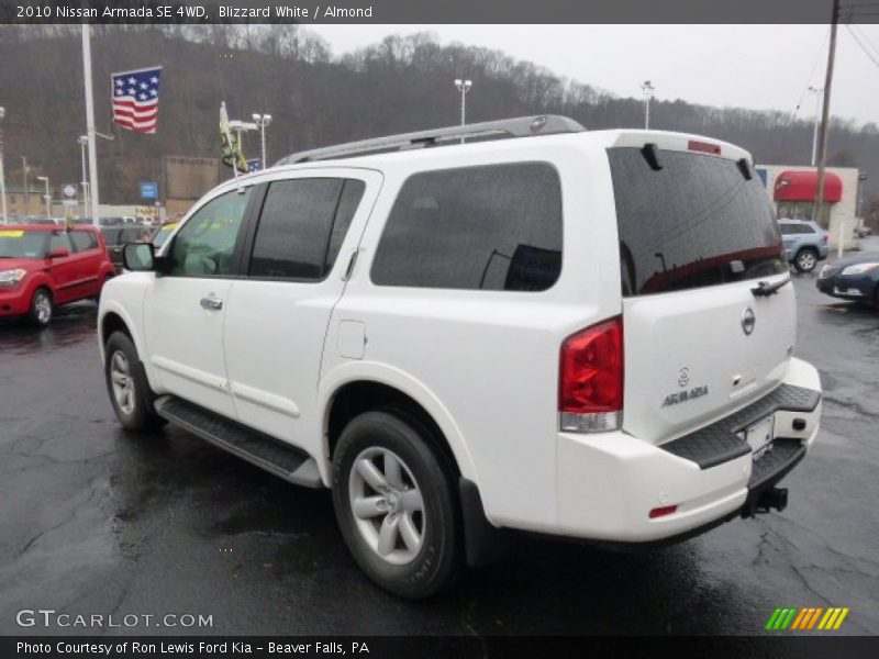 Blizzard White / Almond 2010 Nissan Armada SE 4WD