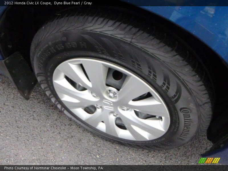 Dyno Blue Pearl / Gray 2012 Honda Civic LX Coupe