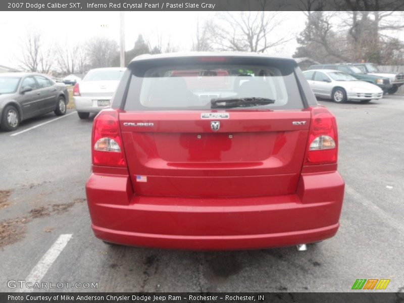 Inferno Red Crystal Pearl / Pastel Slate Gray 2007 Dodge Caliber SXT