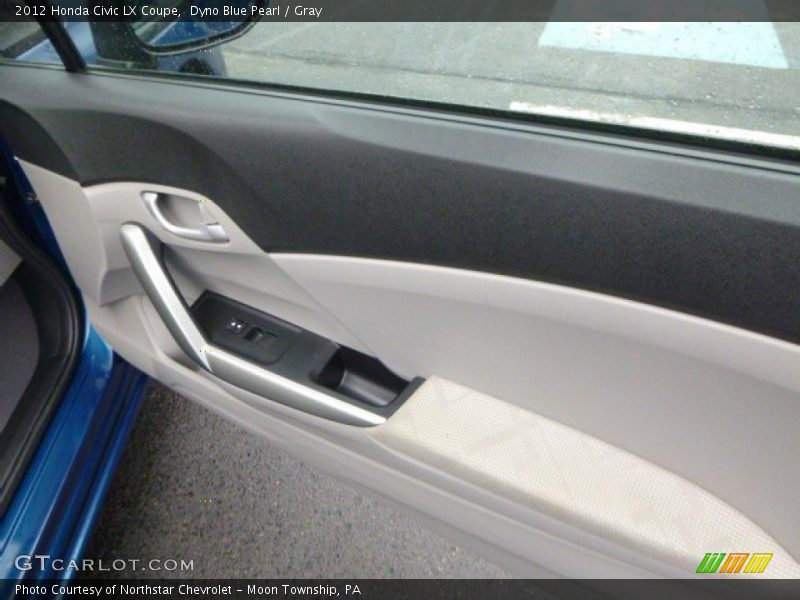 Dyno Blue Pearl / Gray 2012 Honda Civic LX Coupe