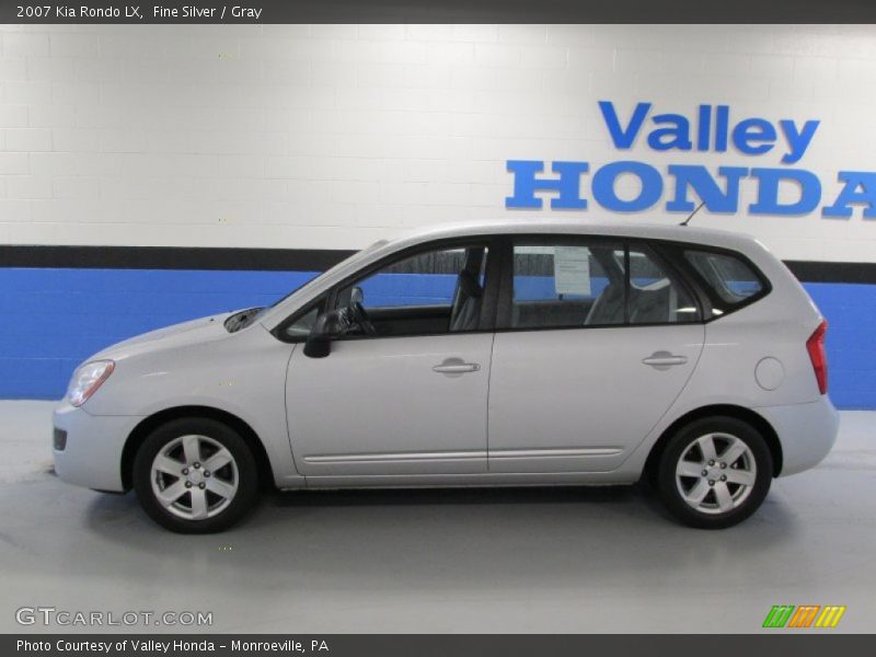 Fine Silver / Gray 2007 Kia Rondo LX