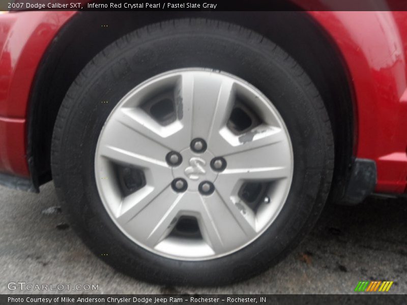 Inferno Red Crystal Pearl / Pastel Slate Gray 2007 Dodge Caliber SXT