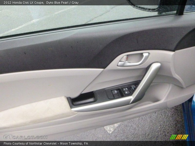 Dyno Blue Pearl / Gray 2012 Honda Civic LX Coupe