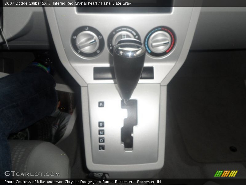 Inferno Red Crystal Pearl / Pastel Slate Gray 2007 Dodge Caliber SXT