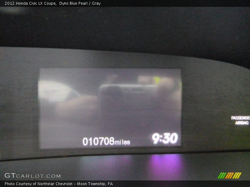 Dyno Blue Pearl / Gray 2012 Honda Civic LX Coupe