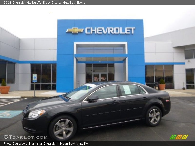 Black Granite Metallic / Ebony 2011 Chevrolet Malibu LT