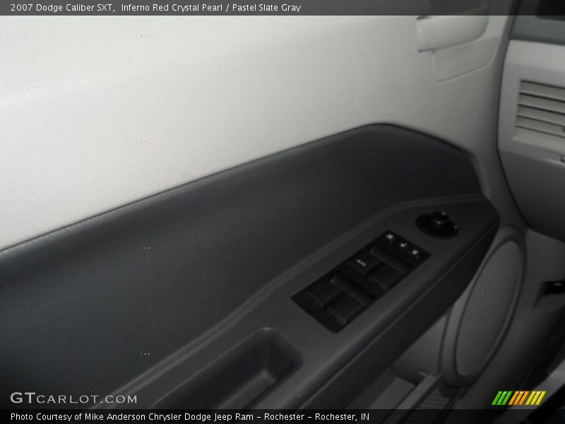 Inferno Red Crystal Pearl / Pastel Slate Gray 2007 Dodge Caliber SXT