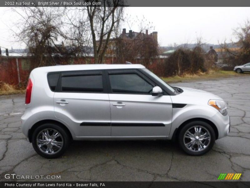 Bright Silver / Black Soul Logo Cloth 2012 Kia Soul +