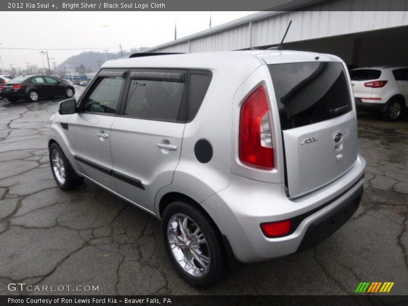 Bright Silver / Black Soul Logo Cloth 2012 Kia Soul +