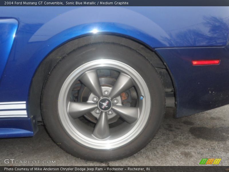 Sonic Blue Metallic / Medium Graphite 2004 Ford Mustang GT Convertible