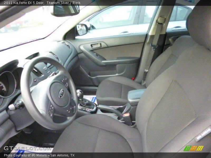 Titanium Silver / Black 2011 Kia Forte EX 5 Door