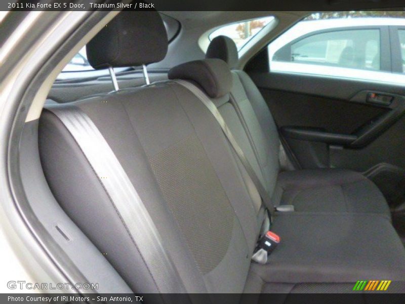 Titanium Silver / Black 2011 Kia Forte EX 5 Door