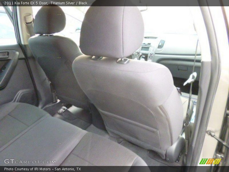 Titanium Silver / Black 2011 Kia Forte EX 5 Door