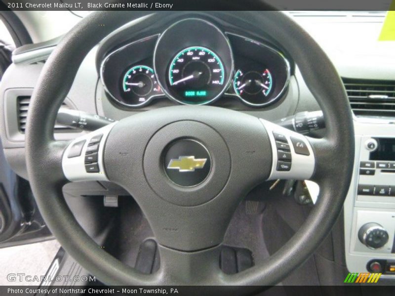 Black Granite Metallic / Ebony 2011 Chevrolet Malibu LT