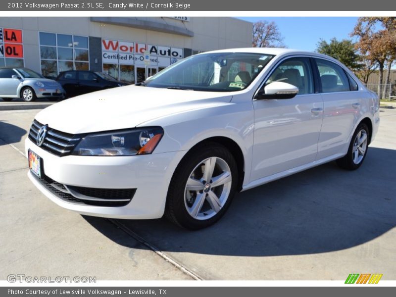 Candy White / Cornsilk Beige 2012 Volkswagen Passat 2.5L SE