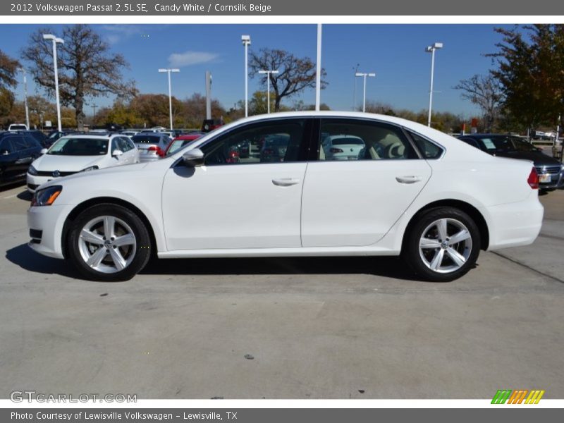 Candy White / Cornsilk Beige 2012 Volkswagen Passat 2.5L SE