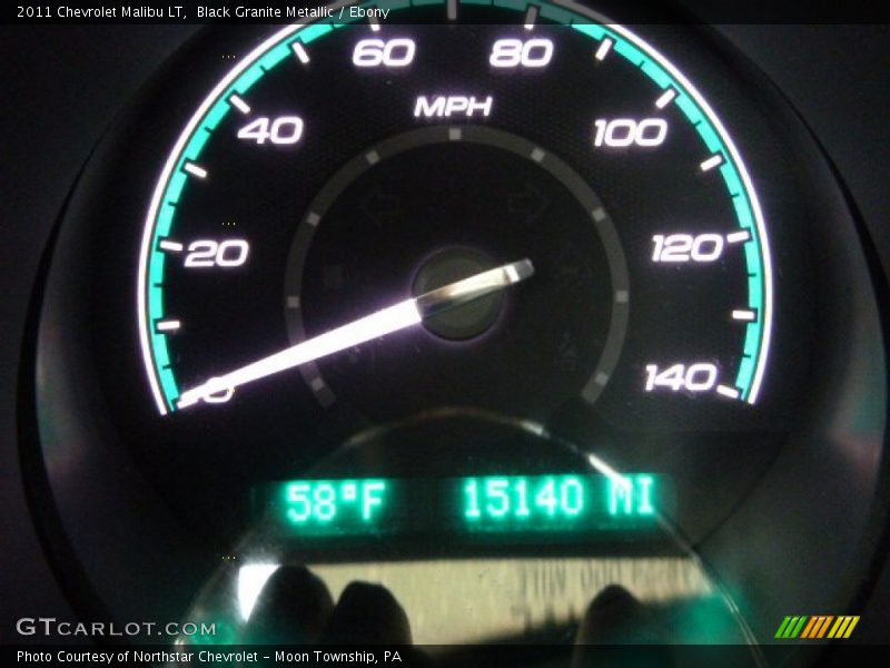 Black Granite Metallic / Ebony 2011 Chevrolet Malibu LT