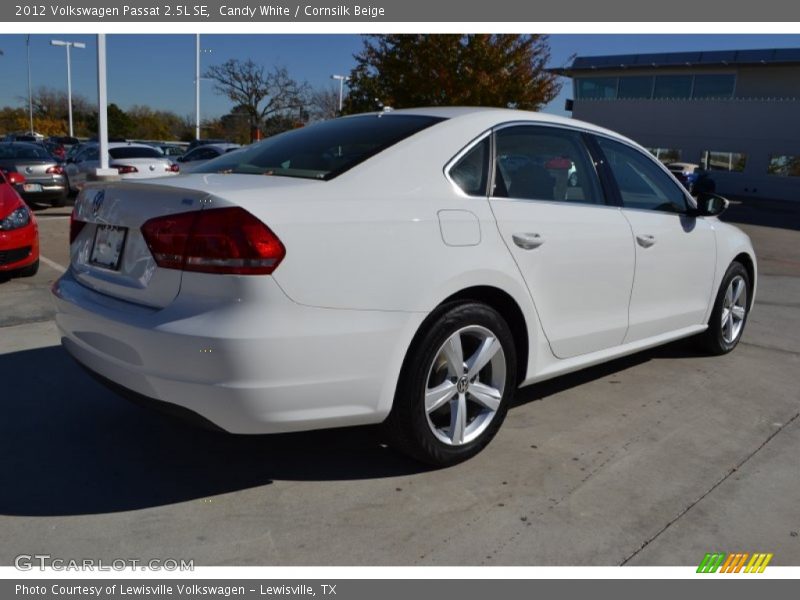 Candy White / Cornsilk Beige 2012 Volkswagen Passat 2.5L SE