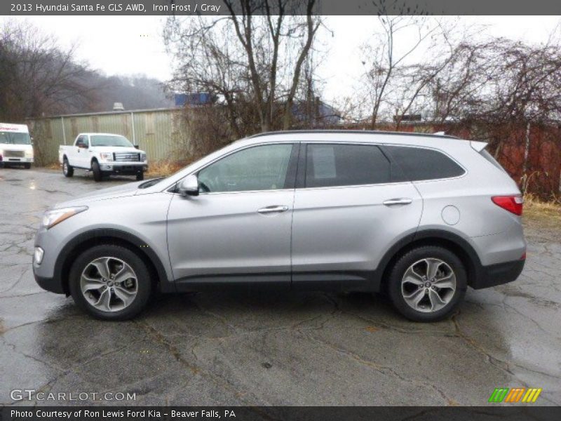 Iron Frost / Gray 2013 Hyundai Santa Fe GLS AWD