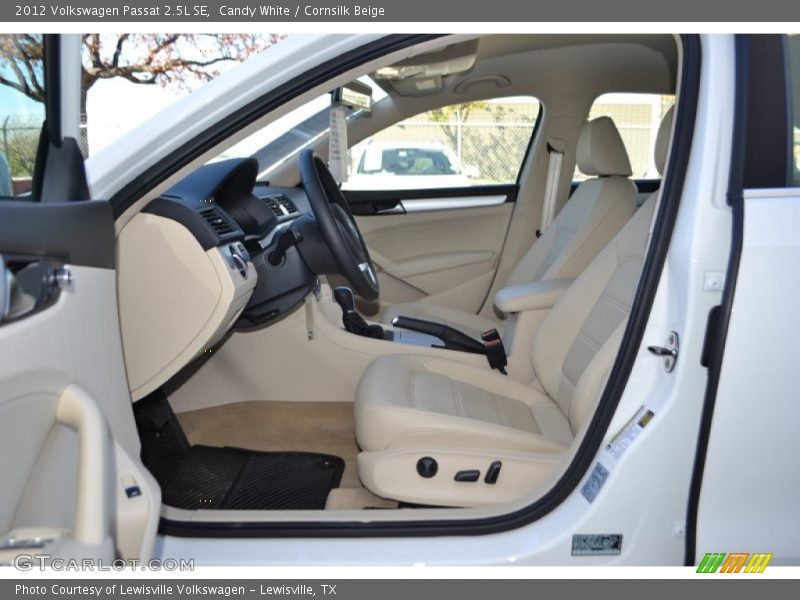 Candy White / Cornsilk Beige 2012 Volkswagen Passat 2.5L SE