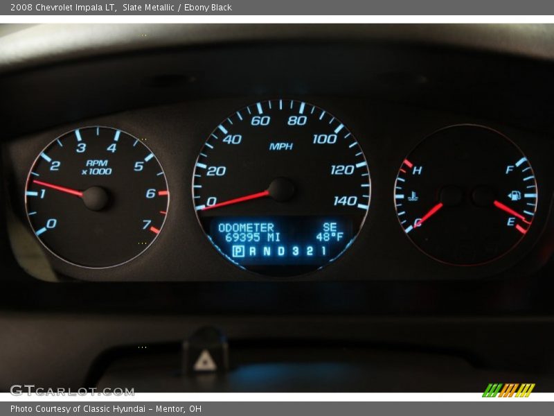 Slate Metallic / Ebony Black 2008 Chevrolet Impala LT