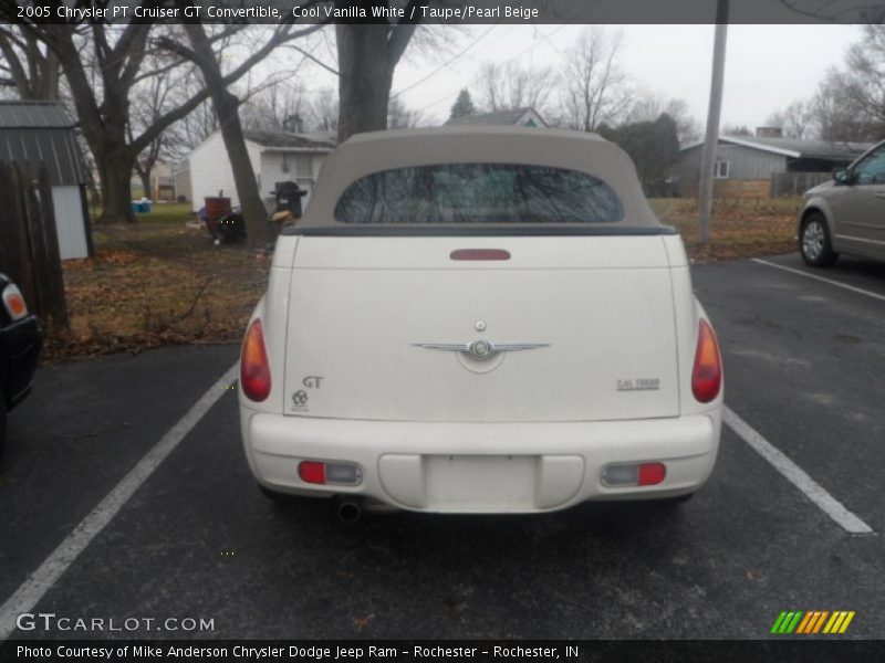 Cool Vanilla White / Taupe/Pearl Beige 2005 Chrysler PT Cruiser GT Convertible