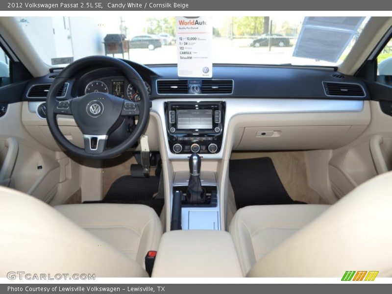 Candy White / Cornsilk Beige 2012 Volkswagen Passat 2.5L SE