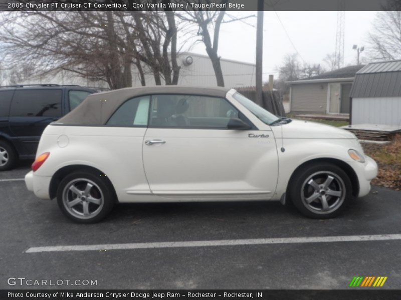Cool Vanilla White / Taupe/Pearl Beige 2005 Chrysler PT Cruiser GT Convertible