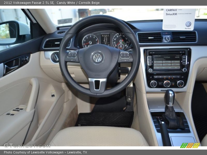 Candy White / Cornsilk Beige 2012 Volkswagen Passat 2.5L SE