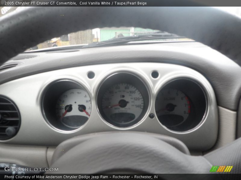 Cool Vanilla White / Taupe/Pearl Beige 2005 Chrysler PT Cruiser GT Convertible