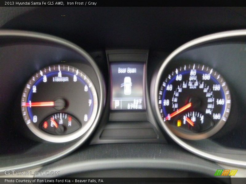 Iron Frost / Gray 2013 Hyundai Santa Fe GLS AWD