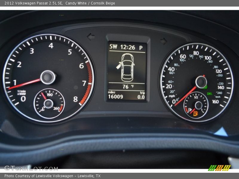 Candy White / Cornsilk Beige 2012 Volkswagen Passat 2.5L SE