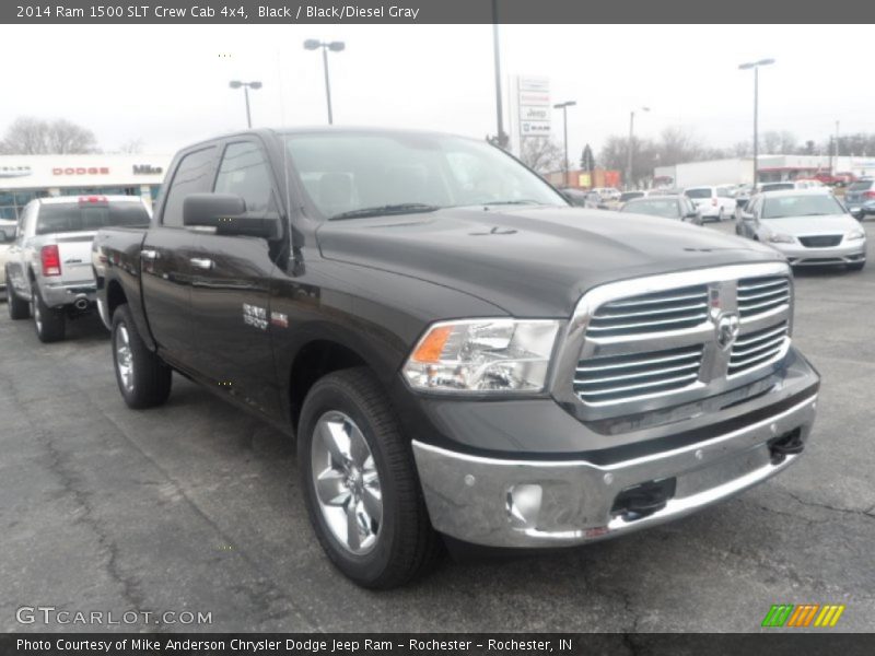 Black / Black/Diesel Gray 2014 Ram 1500 SLT Crew Cab 4x4