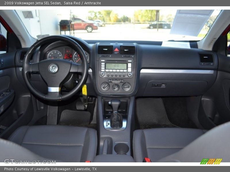 Salsa Red / Anthracite 2009 Volkswagen Jetta SEL Sedan
