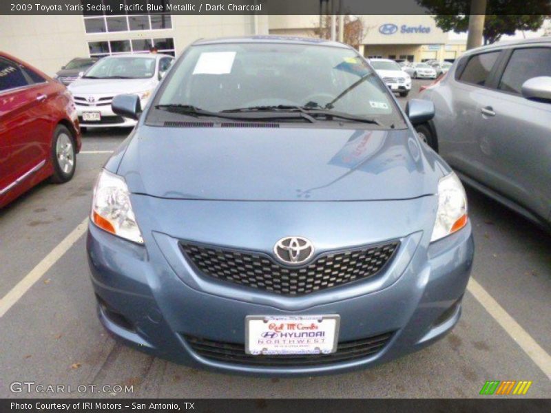 Pacific Blue Metallic / Dark Charcoal 2009 Toyota Yaris Sedan