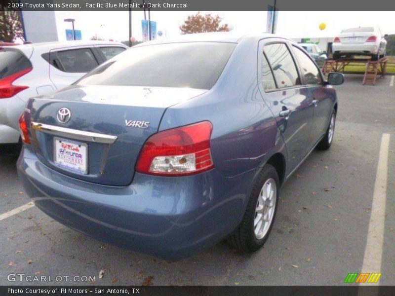 Pacific Blue Metallic / Dark Charcoal 2009 Toyota Yaris Sedan