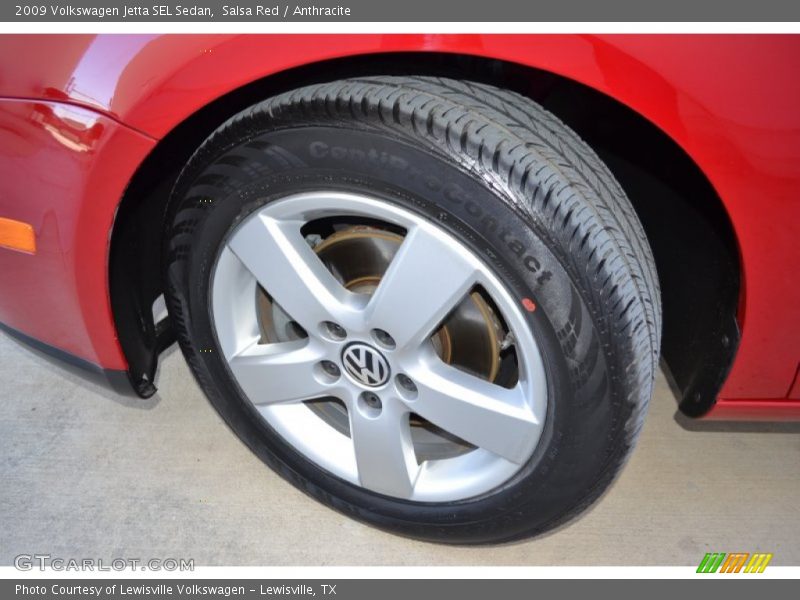 Salsa Red / Anthracite 2009 Volkswagen Jetta SEL Sedan