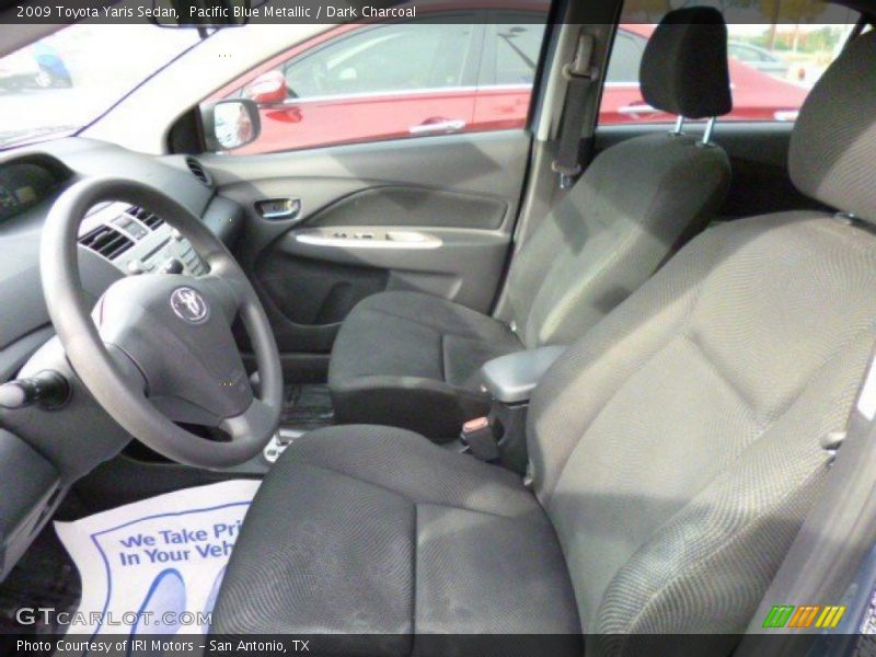 Pacific Blue Metallic / Dark Charcoal 2009 Toyota Yaris Sedan
