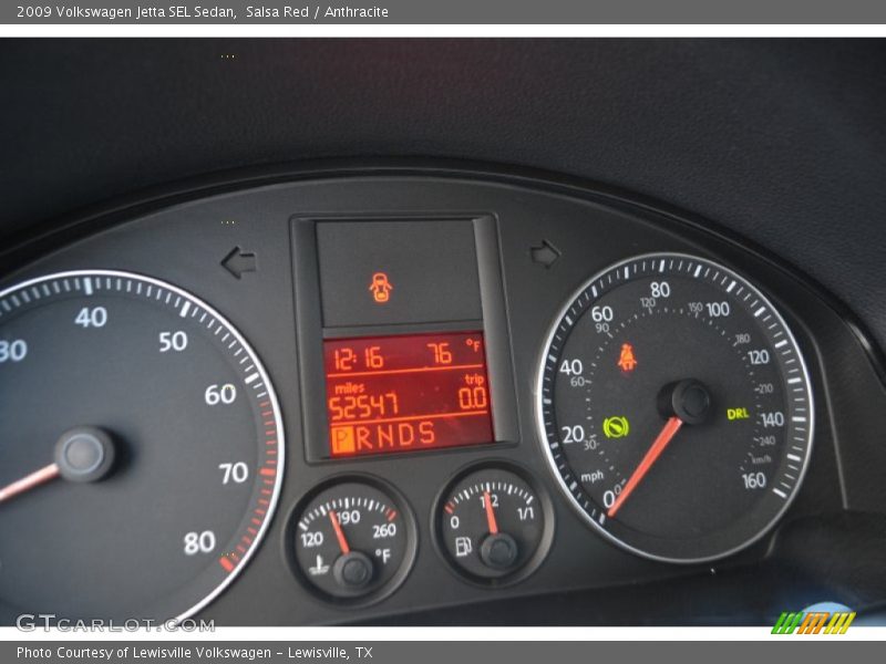 Salsa Red / Anthracite 2009 Volkswagen Jetta SEL Sedan